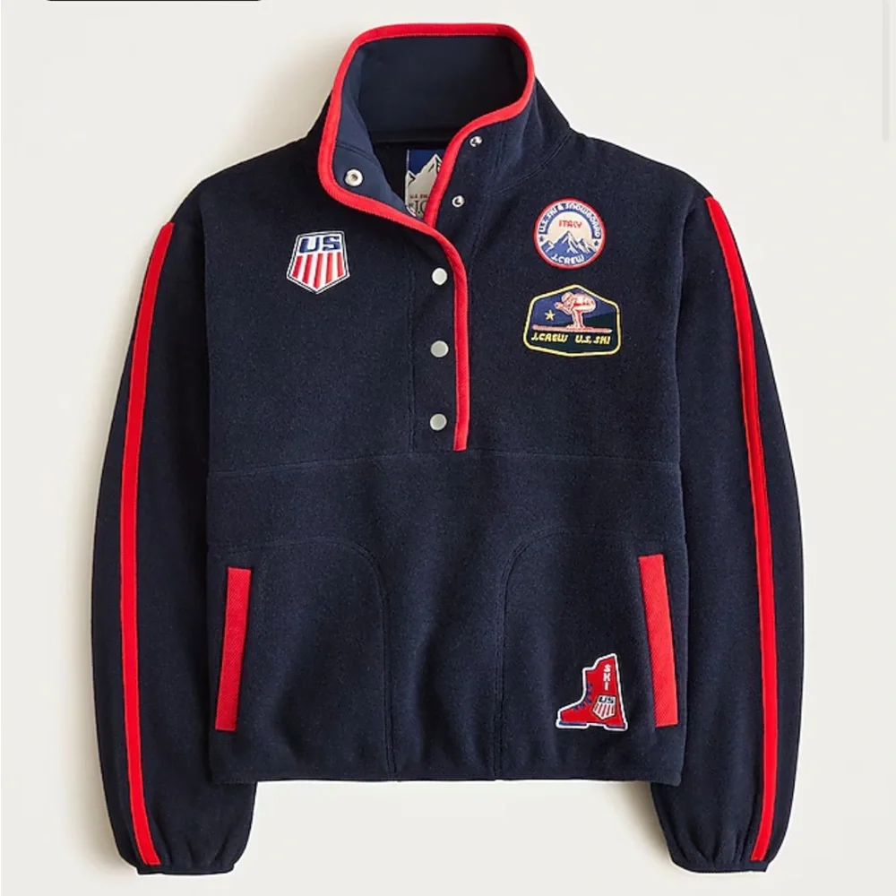 U.S. Ski & Snowboard by J.Crew warm-up fleece pullover in XS - Picture 1 of 1
